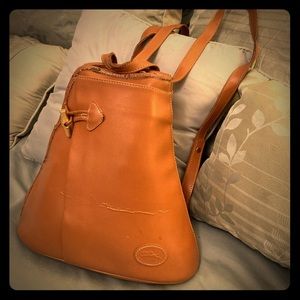 Longchamp Leather Roseau Backpack